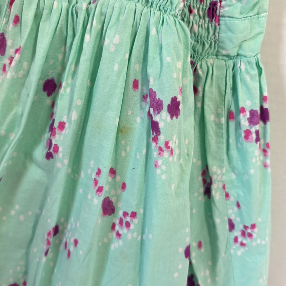 Cherokee mint green dress with smocking size 10/12 large - Picture 5 of 9